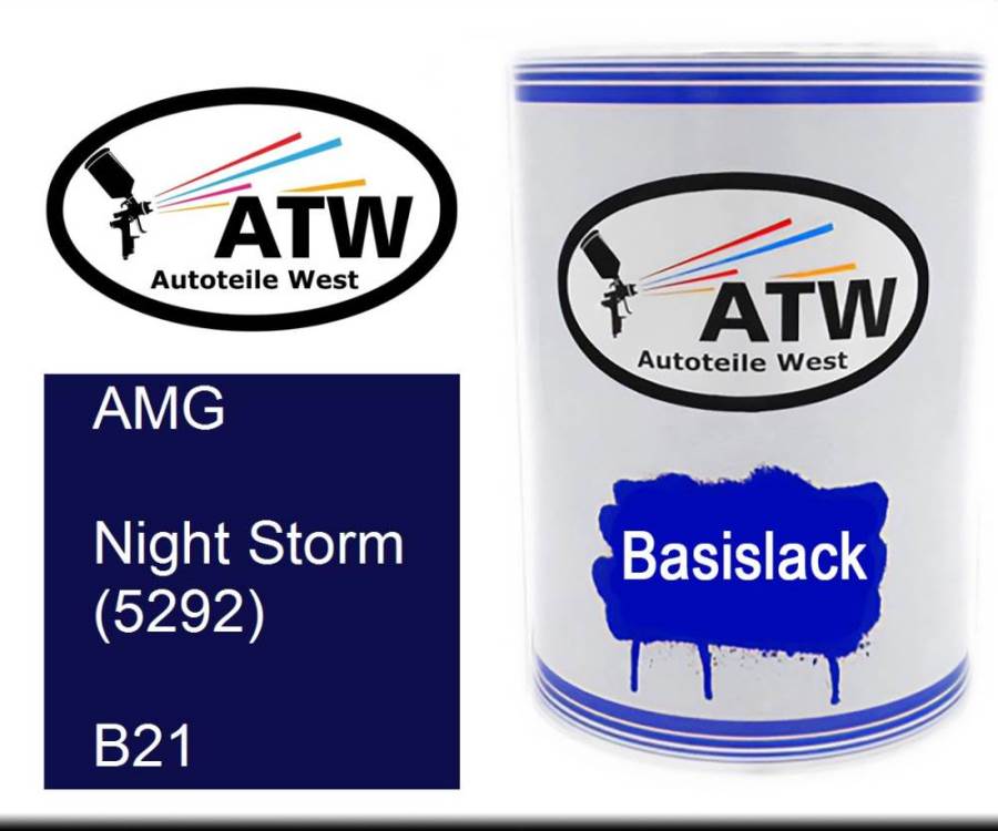 AMG, Night Storm (5292), B21: 500ml Lackdose, von ATW Autoteile West.